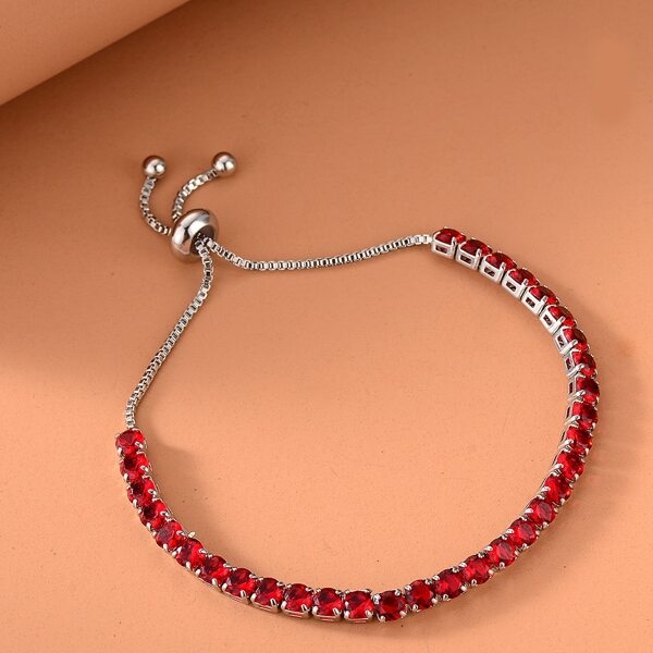 

Rhinestone Decor Bracelet, Red