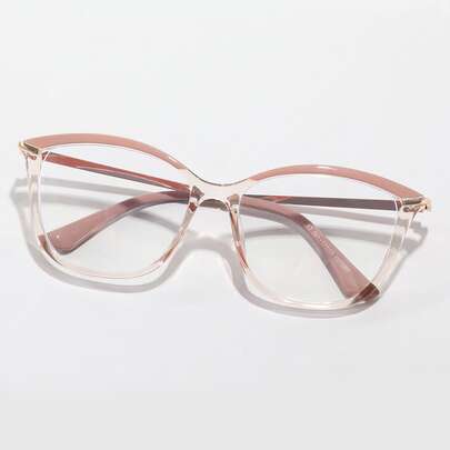 Geometric Frame Anti-Blue Light Eyeglasses