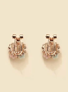 Đồ trang trí Ngọc Trai giả Hoa tai - Nhiều màu - Xem 2