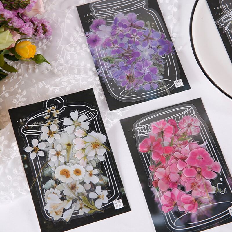 

40pcs Floral Pattern Sticker, Multicolor