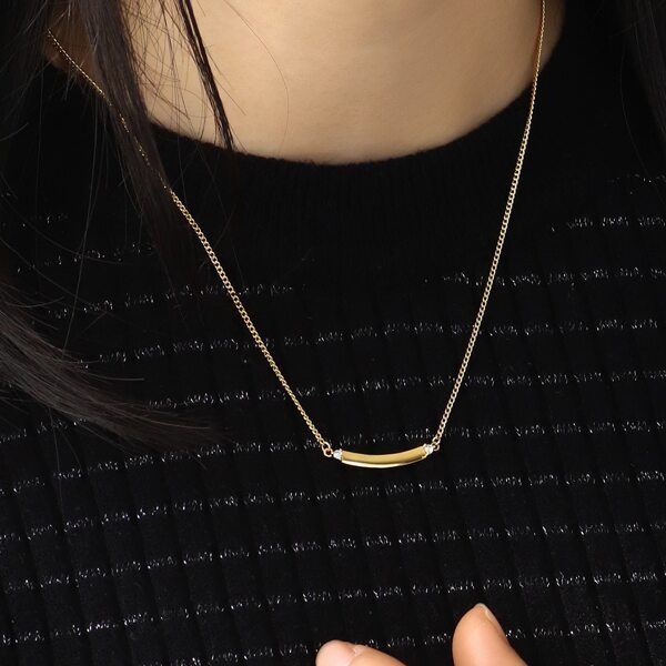 

18K Gold Plated Zircon Decor Pendant Necklace