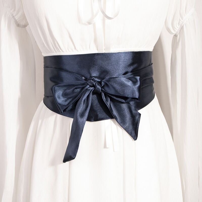 Solid Corset Belt, Blue