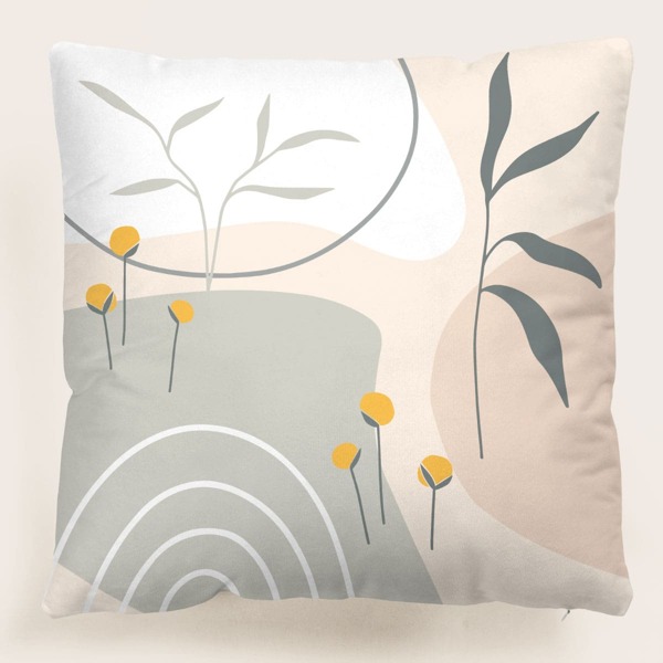 

Abstract Leaf Cushion Cover Without Filler, Multicolor