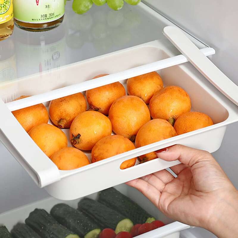 

1pc Fridge Hanging Storage Box, White