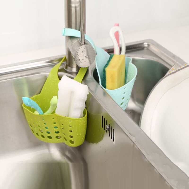 

1pc Random Color Hanging Drain Basket, Multicolor