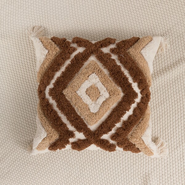 

Tufted Cushion Cover Without Filler, Multicolor