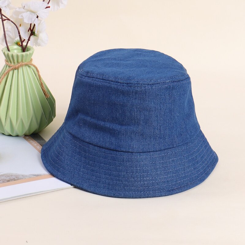 

Plain Bucket Hat, Navy blue