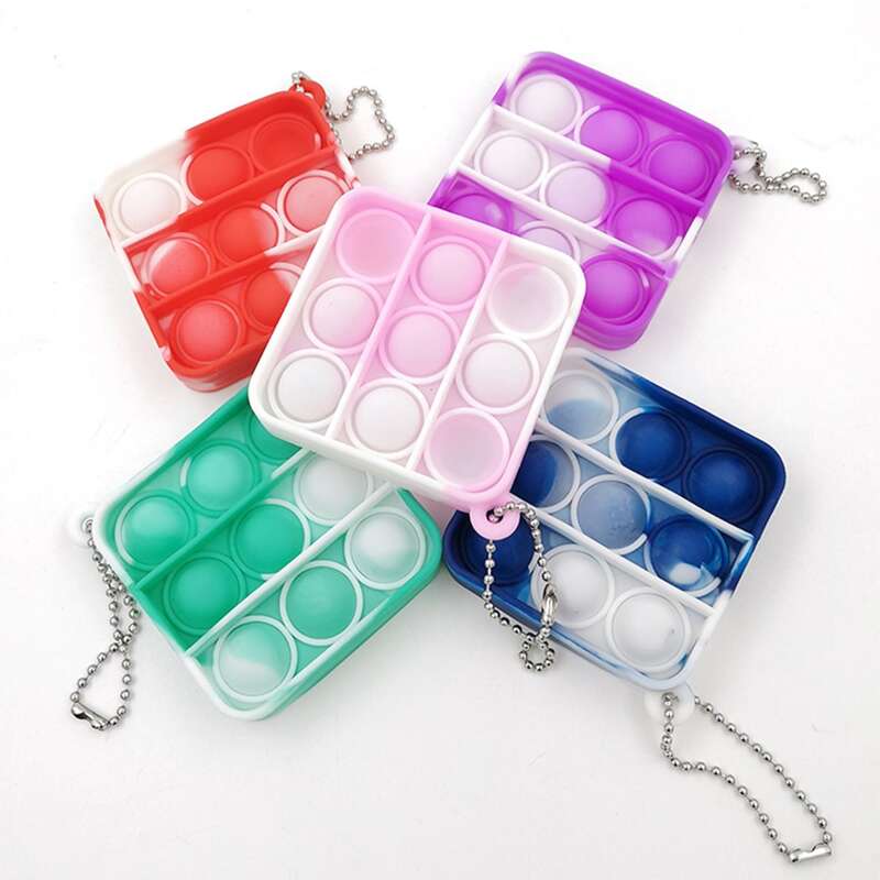 

1pc Random Square Push Pop Bubble, Multicolor