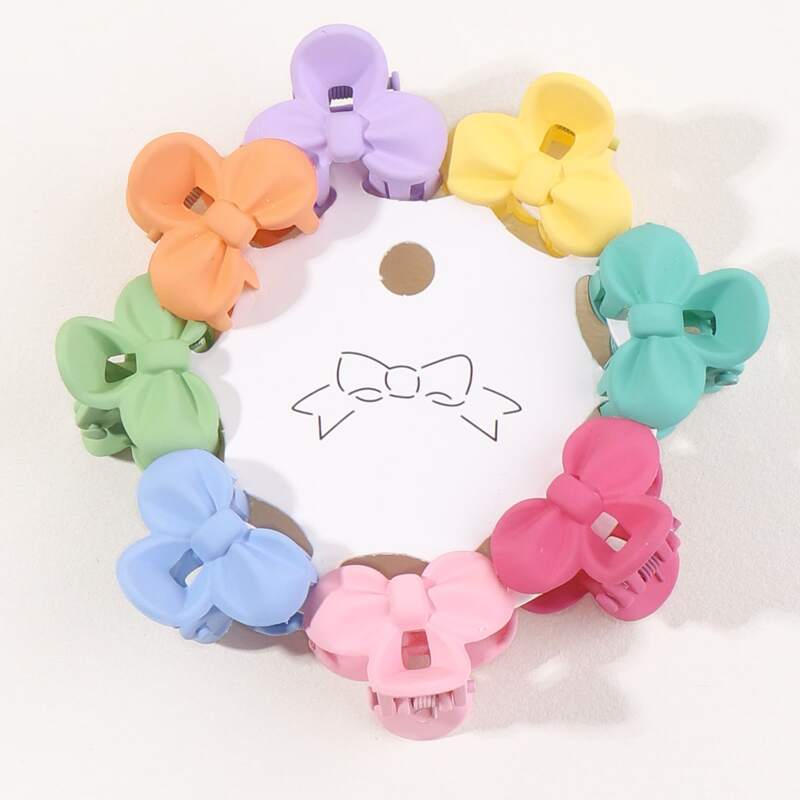 

5pcs Bow Design Hair Claw, Multicolor