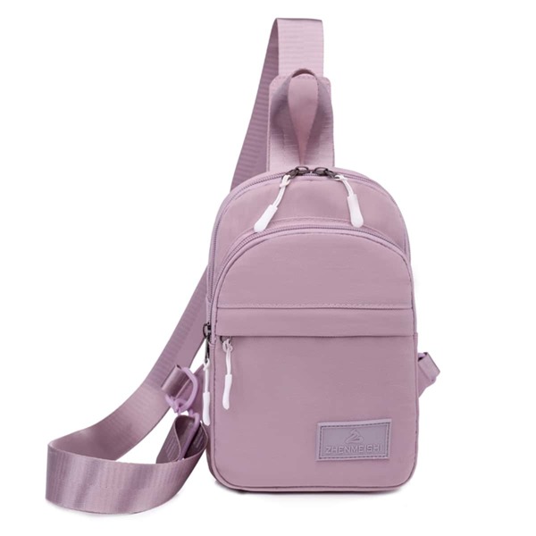 

Minimalist Knot Decor Sling Bag, Mauve purple