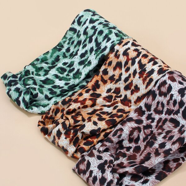 

3pcs Leopard Print Hair Band, Multicolor