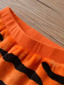 SHEIN 少年虎皮印花法蘭絨衛衣和運動褲 - 彩色 - 查看 6