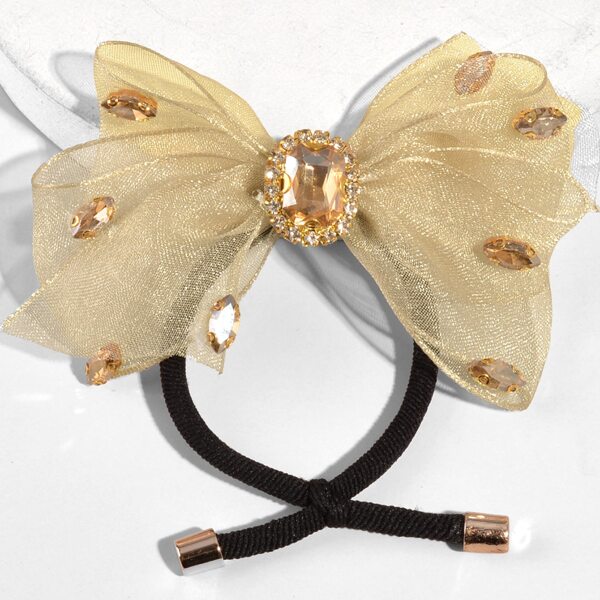 

Bow Knot Hair Tie, Champagne