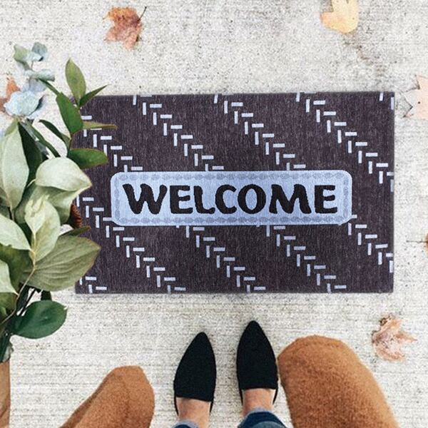 

Letter Graphic Floor Mat, Multicolor