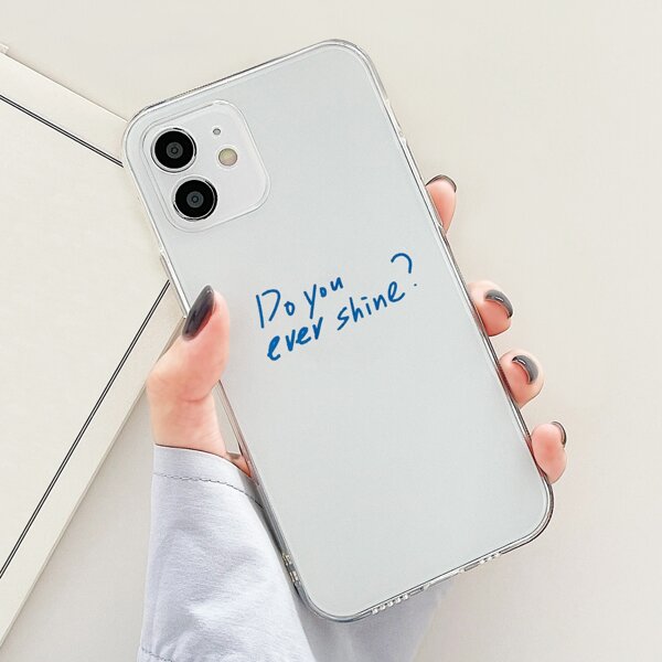 

Letter Graphic Clear Phone Case