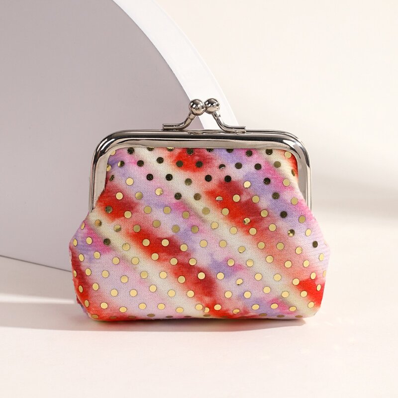 

Polka Dot Pattern Coin Purse, Multicolor