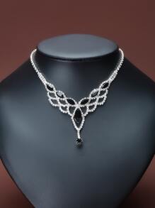 3 bộ trang sức rhinestone - Bạc - Xem 2