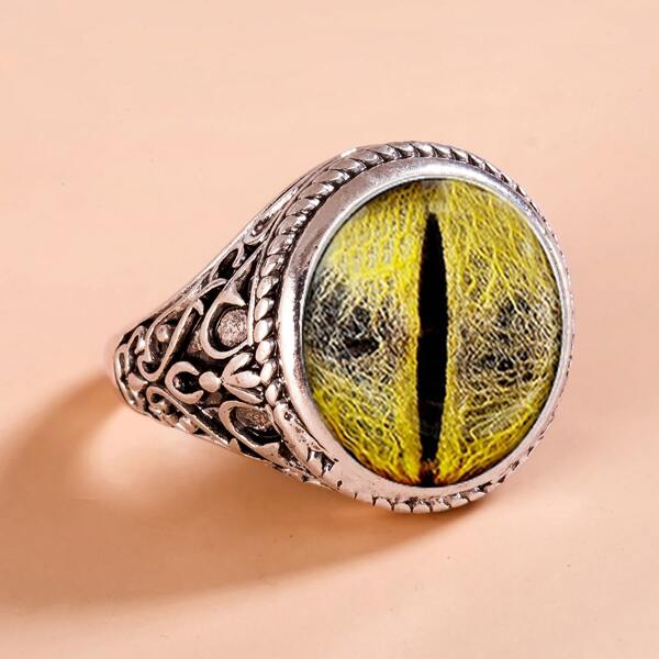 

Eye Pattern Ring, Yellow