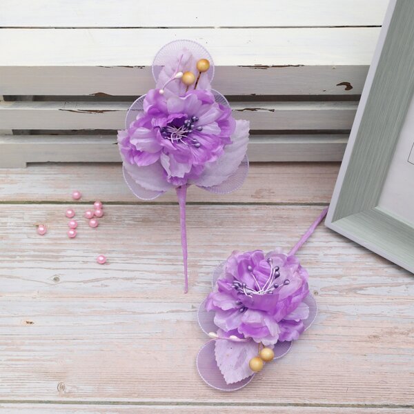 

1pc Artificial Flower, Purple
