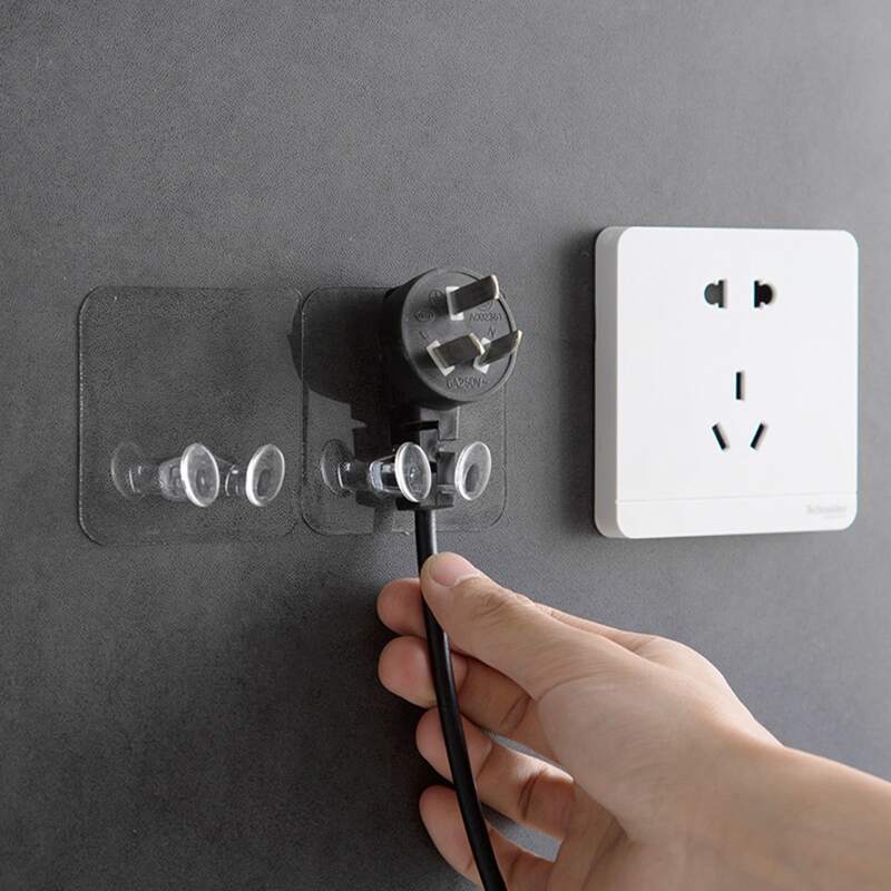 

1set Clear Power Plug Holder