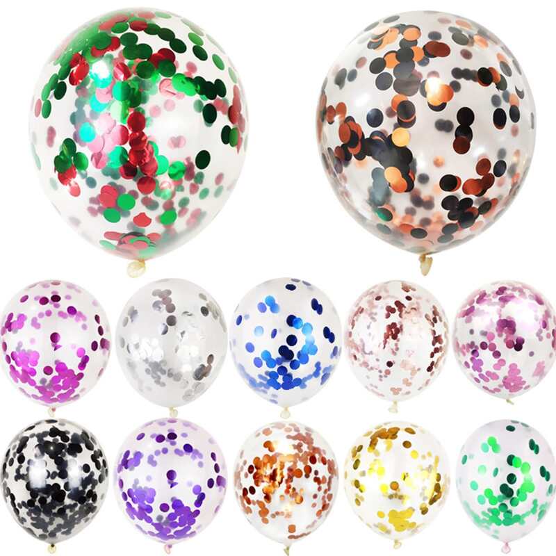 

5pcs Random Confetti Balloon, Multicolor