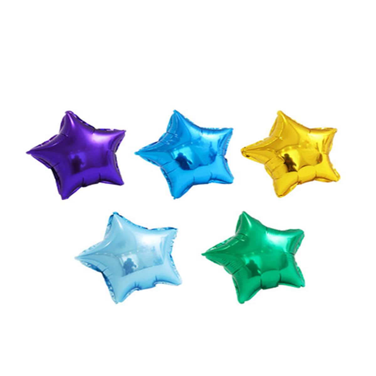 

10pcs Star & Heart Shaped Random Balloon, Multicolor