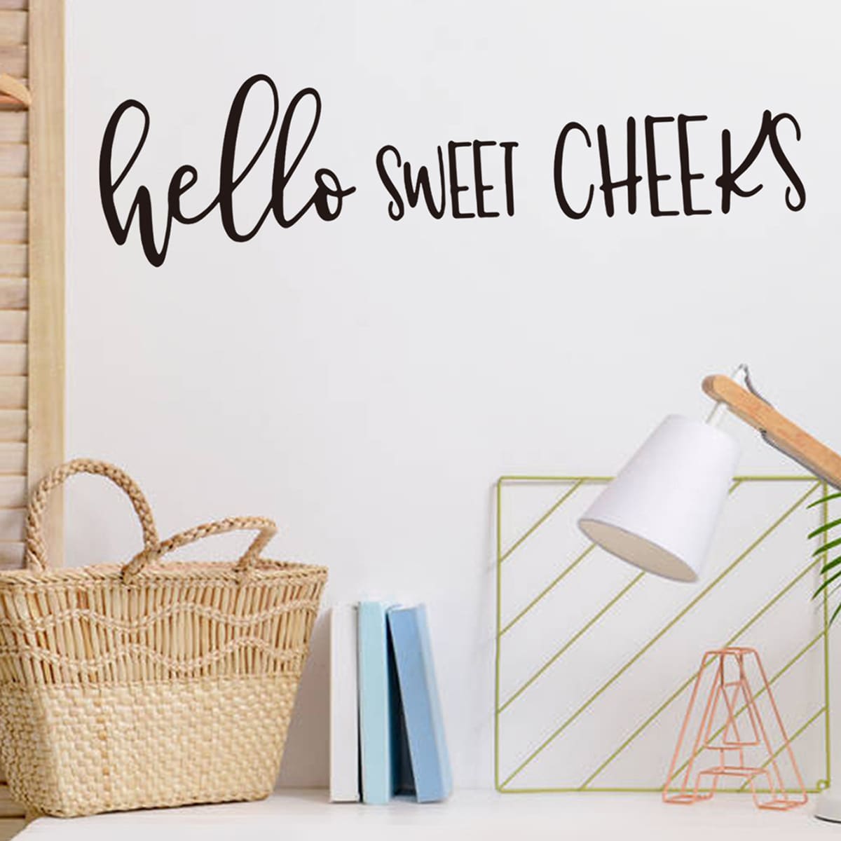 

Slogan Graphic Wall Sticker, Black