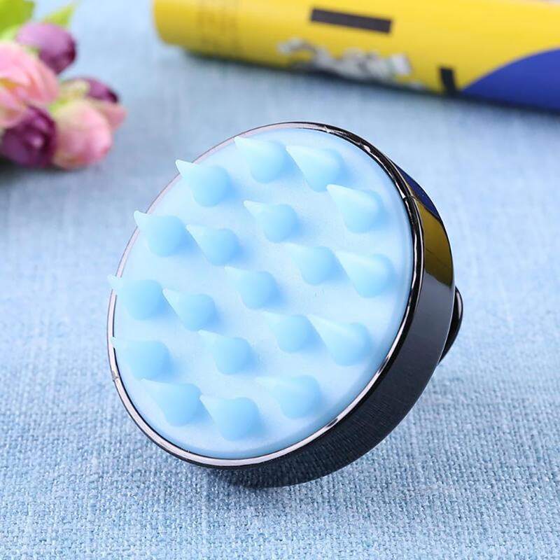 

1pc Plastic Shampoo Brush, Black
