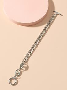 簡約風手鏈 - 銀色 - 查看 2