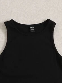 SHEIN EZwear 3 Pack Solid Tank Top - Multicolor - View 4