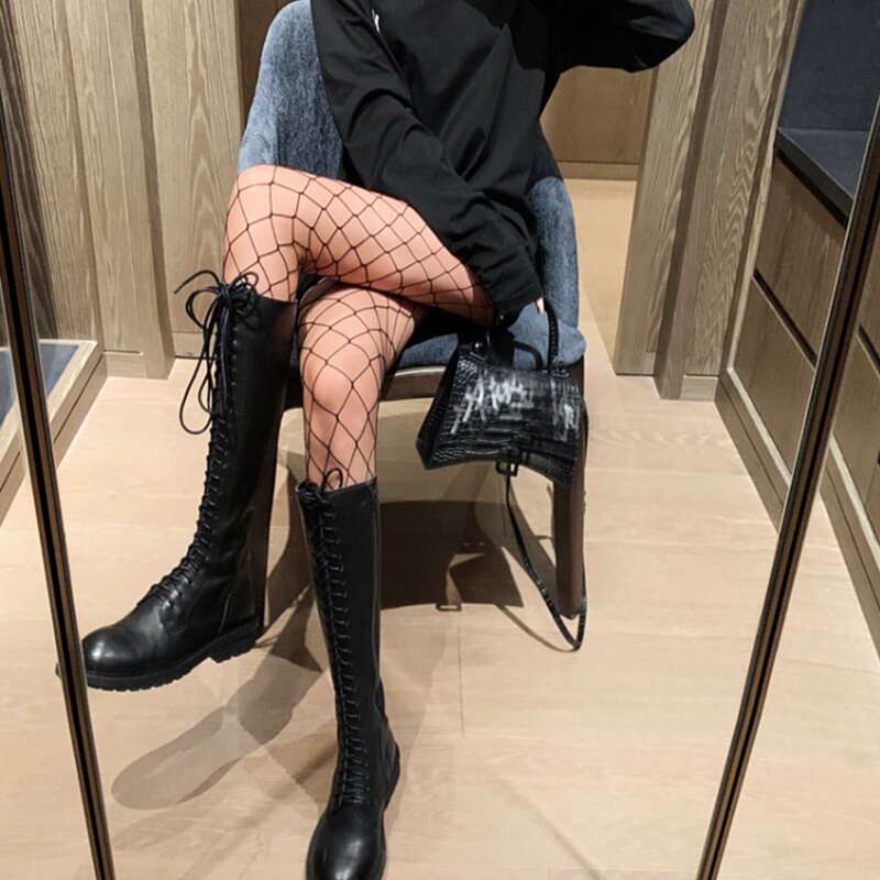 

Solid Fishnet Tights, Black