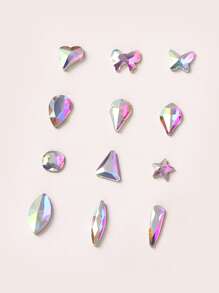 1box Rhinestone Nail Art Decoration - Multicolor - View 3