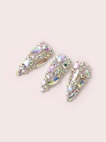 1box Rhinestone Nail Art Decoration - Multicolor - View 4