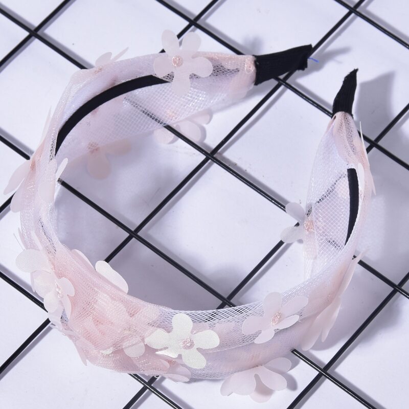 

Floral Applique Headband, Pink