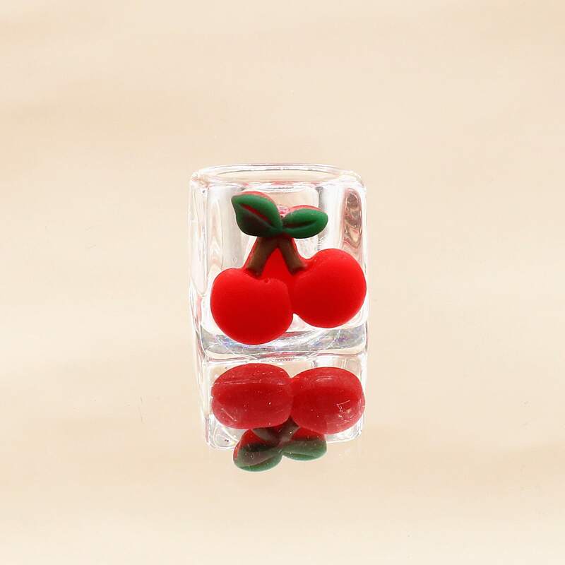 

Cartoon Fruit Decor Ring, Red