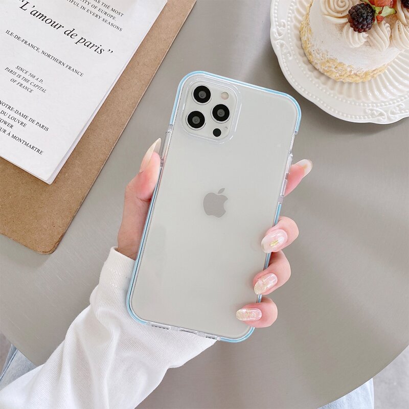 

Contrast Frame Clear Phone Case