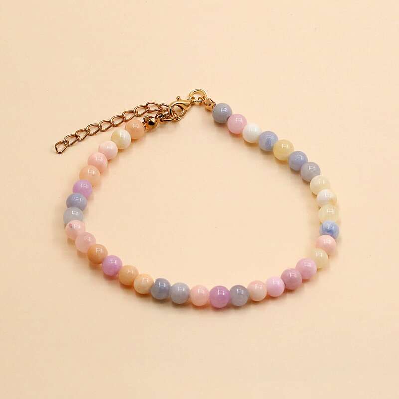 

1pc Beaded Decor Bracelet, Multicolor