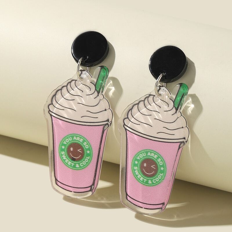 

Cartoon Decor Earrings, Multicolor