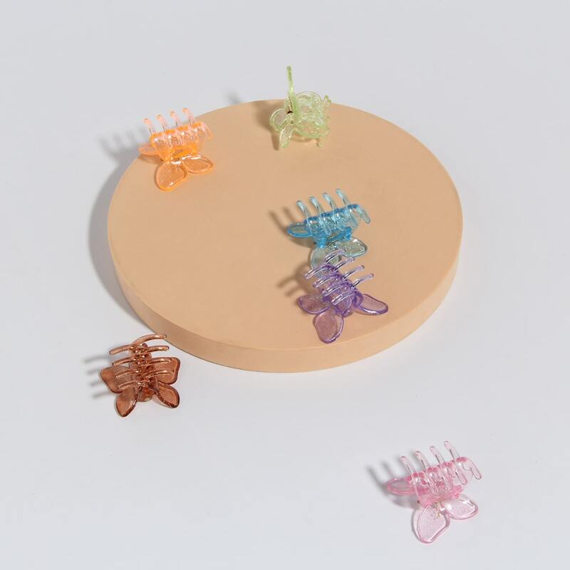 

6pcs Butterfly Hair Claw, Multicolor