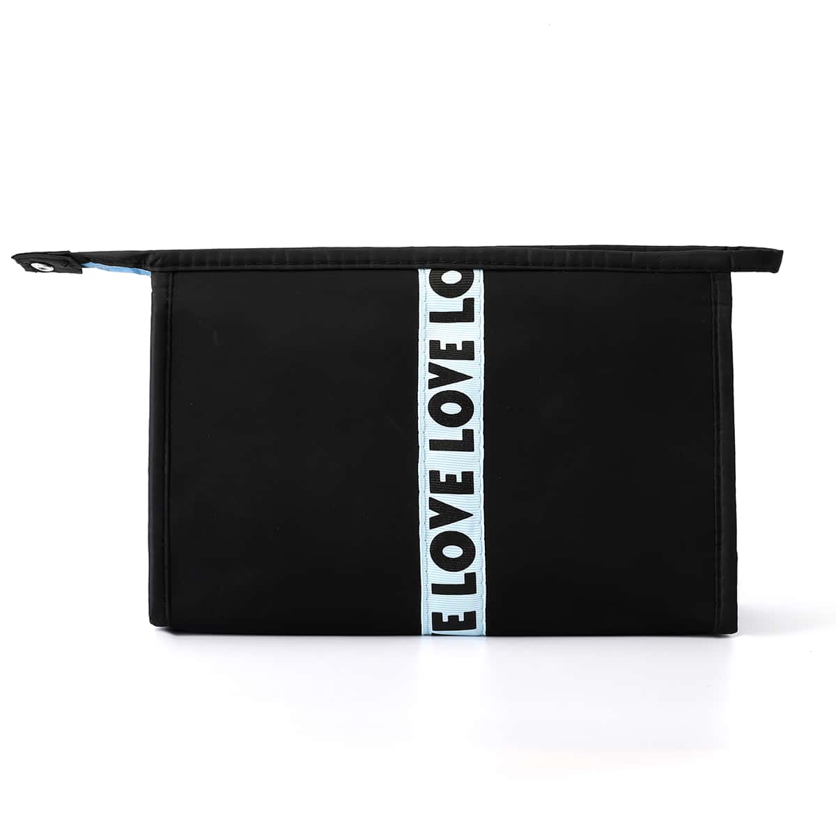 

Letter Graphic Zippered Makeup Bag, Multicolor