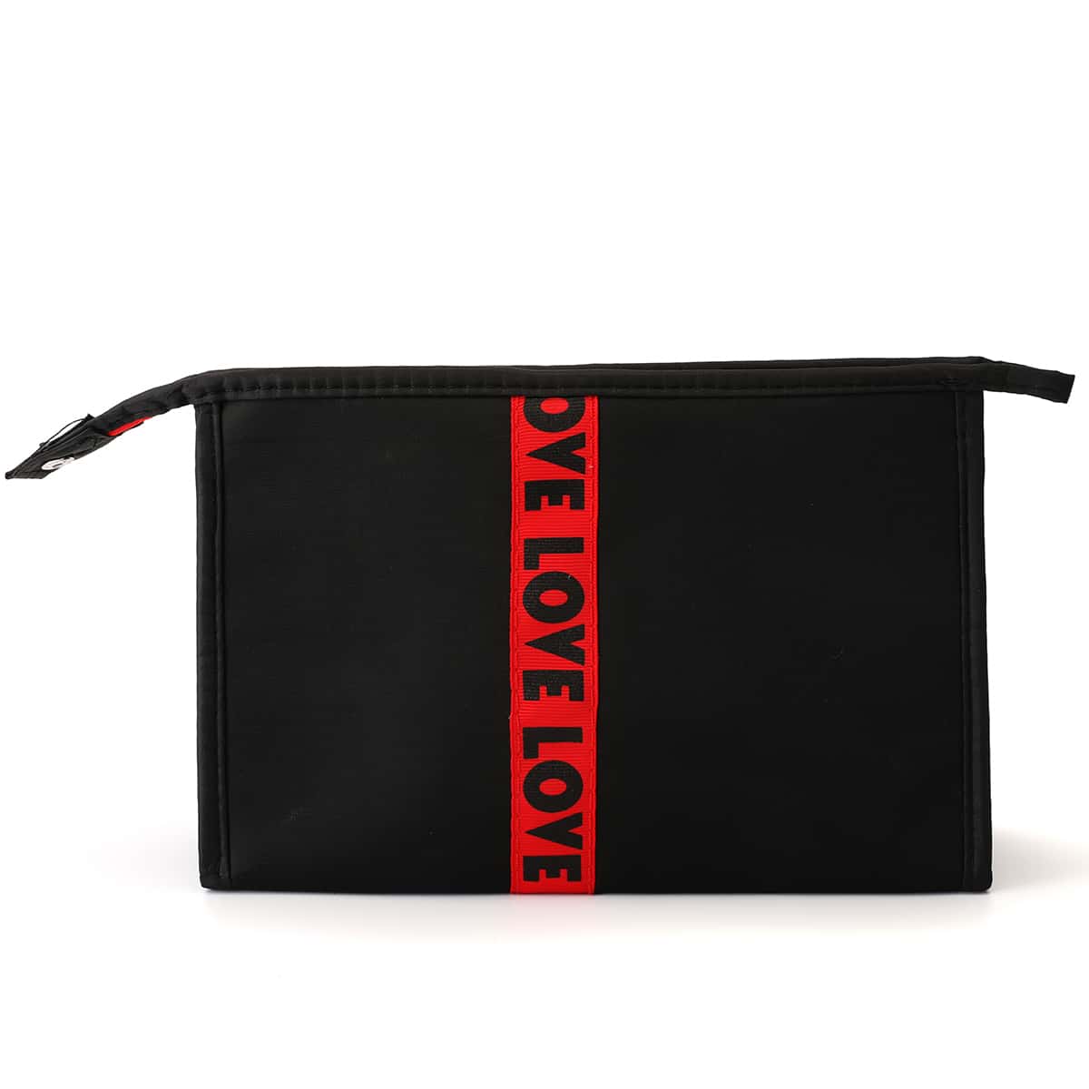 

Letter Graphic Zippered Makeup Bag, Multicolor
