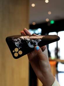 Skull Pattern Phone Case Compatible With IPhone 11,IPhone 13,IPhone 14 Pro Max - Black and White - View 4