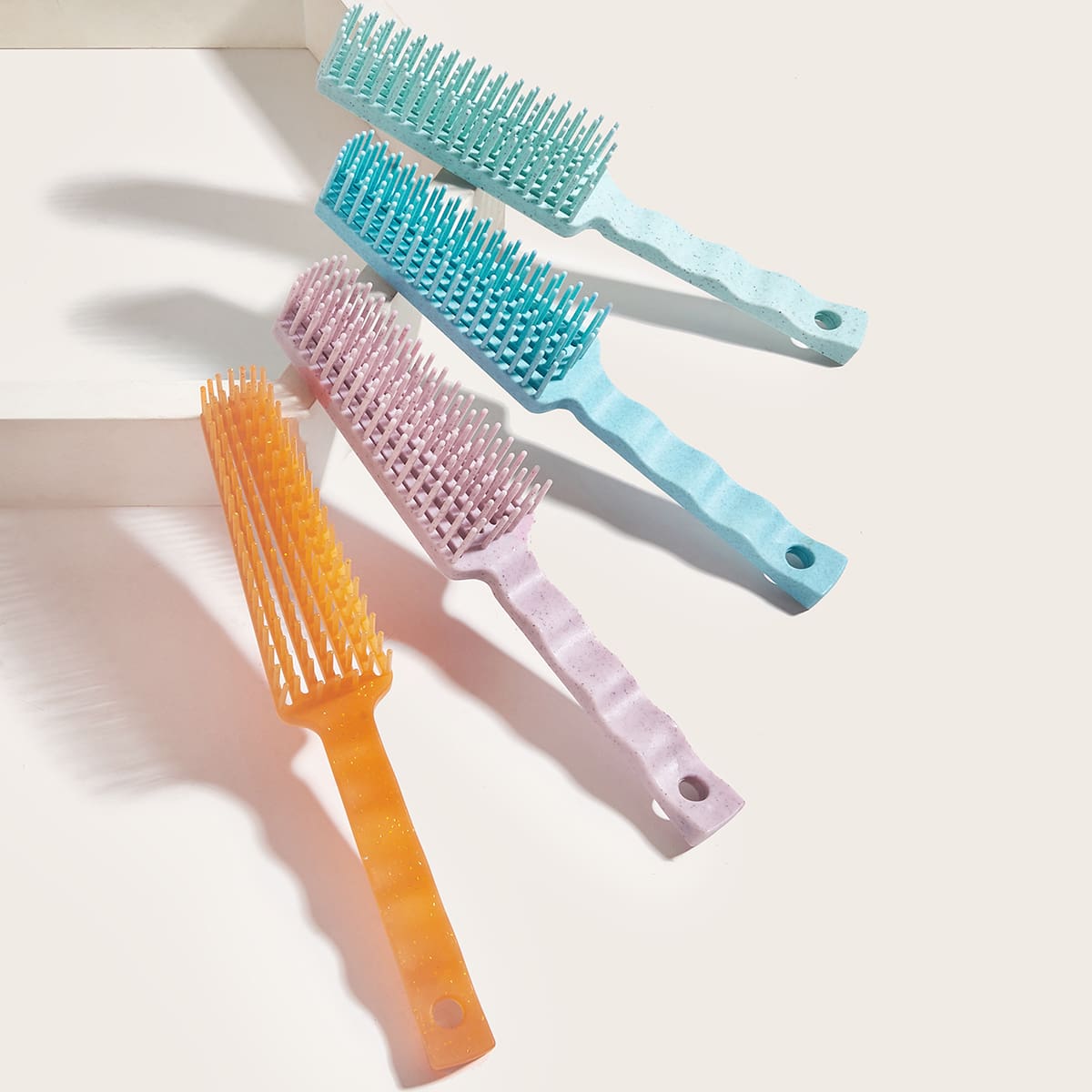 

1pc Random Color Solid Hair Brush, Multicolor