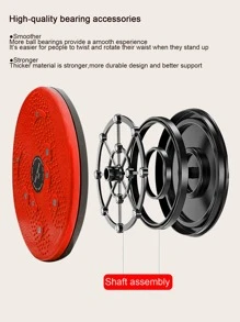 按摩產品扭結腰盤子 - 紅色 - 查看 3