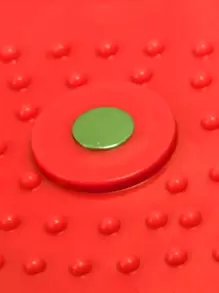 按摩產品扭結腰盤子 - 紅色 - 查看 4