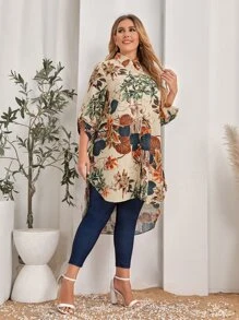 Mulvari Blouse tunique fleurie