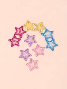 bilicaca 小女童10入組星星髮夾 - 彩色 - 查看 2
