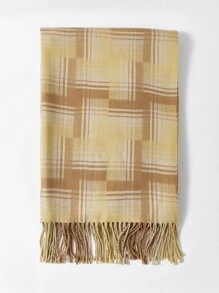 MOTF PREMIUM 格紋印花圍巾 - 彩色 - 查看 2