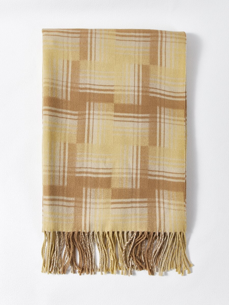 MOTF PREMIUM 格紋印花圍巾 - 彩色 - 查看 2