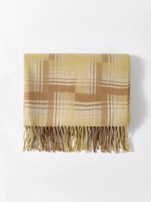 MOTF PREMIUM 格紋印花圍巾 - 彩色 - 查看 4